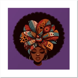 Afrocentric Woman With Afro Hair T-Shirt Posters and Art